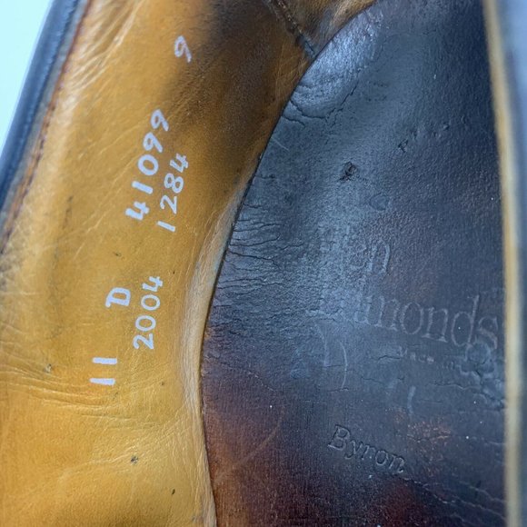 Allen Edmonds Black Leather Cap Toe Oxford, 11 D main image 7